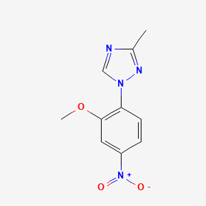 1-(2-methoxy-4-nitrophenyl)-3-methyl-1H-1,2,4-triazole