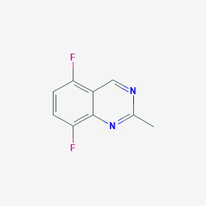 molecular formula C9H6F2N2 B8774502 5,8-Difluoro-2-methylquinazoline CAS No. 825654-57-7