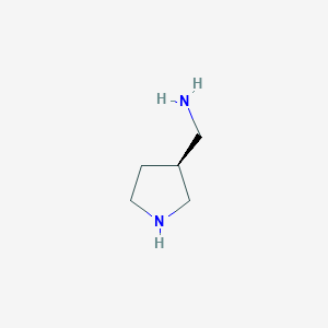 molecular formula C5H12N2 B8774518 [(3S)-pyrrolidin-3-yl]methanamine 