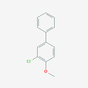 molecular formula C13H11ClO B8774537 1,1'-Biphenyl, 3-chloro-4-methoxy- CAS No. 21424-83-9