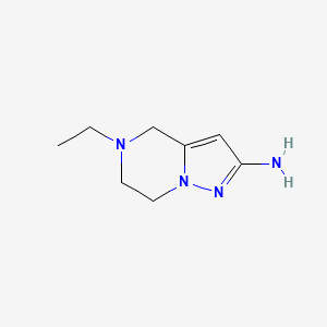 molecular formula C8H14N4 B8774539 5-Ethyl-4,5,6,7-tetrahydropyrazolo[1,5-a]pyrazin-2-amine 