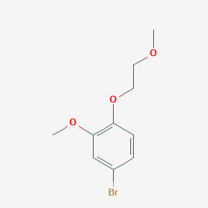molecular formula C10H13BrO3 B8774584 4-Bromo-2-methoxy-1-(2-methoxyethoxy)benzene 