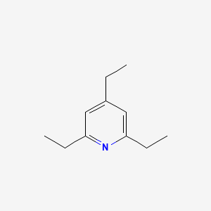molecular formula C11H17N B8774681 Pyridine, 2,4,6-triethyl- CAS No. 50286-76-5