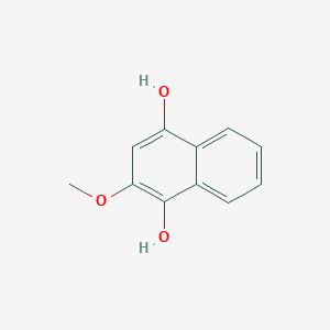 molecular formula C11H10O3 B8774867 2-Methoxynaphthalene-1,4-diol CAS No. 29528-39-0