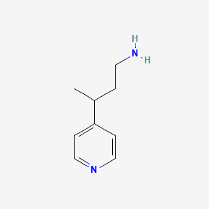 molecular formula C9H14N2 B8774871 3-(Pyridin-4-yl)butan-1-amine CAS No. 379264-83-2