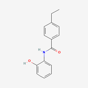 molecular formula C15H15NO2 B8774879 4-ethyl-N-(2-hydroxyphenyl)benzamide 