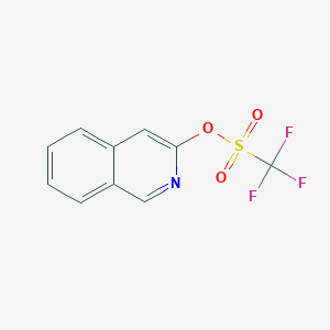 molecular formula C10H6F3NO3S B8774891 Isoquinolin-3-yl trifluoromethanesulfonate 