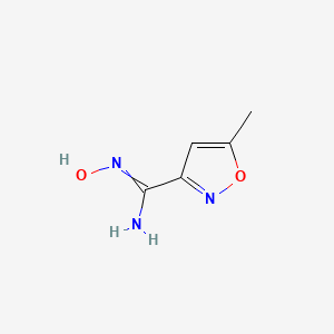 molecular formula C5H7N3O2 B8774900 N-Hydroxy-5-methyl-1,2-oxazole-3-carboximidamide 