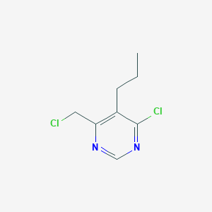 molecular formula C8H10Cl2N2 B8774912 4-Chloro-6-(chloromethyl)-5-propylpyrimidine CAS No. 946198-56-7