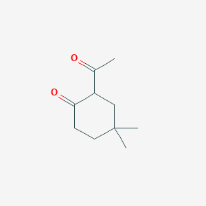 molecular formula C10H16O2 B8774926 2-Acetyl-4,4-dimethyl-cyclohexanone 