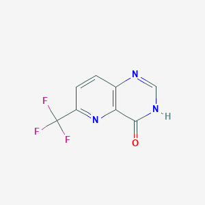 molecular formula C8H4F3N3O B8774947 6-(Trifluoromethyl)pyrido[3,2-d]pyrimidin-4(3H)-one 