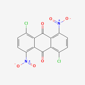 molecular formula C14H4Cl2N2O6 B8774967 1,5-Dichloro-4,8-dinitroanthracene-9,10-dione CAS No. 6305-89-1