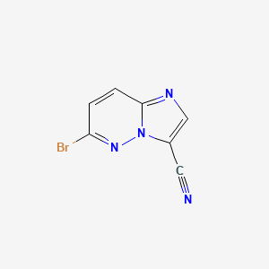 molecular formula C7H3BrN4 B8774972 6-Bromoimidazo[1,2-b]pyridazine-3-carbonitrile 