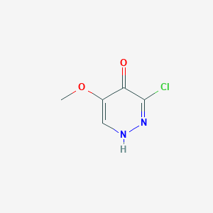 molecular formula C5H5ClN2O2 B8774989 3-Chloro-5-methoxypyridazin-4-ol 