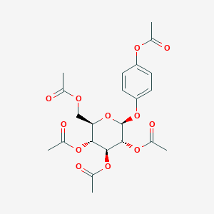 molecular formula C22H26O12 B087751 beta-D-Glucopyranoside, 4-(acetyloxy)phenyl, tetraacetate CAS No. 14698-56-7