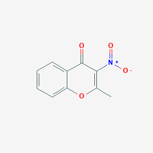molecular formula C10H7NO4 B8775129 2-methyl-3-nitro-4H-1-benzopyran-4-one CAS No. 59507-95-8