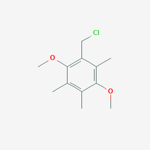 molecular formula C12H17ClO2 B8775130 1-(Chloromethyl)-2,5-dimethoxy-3,4,6-trimethylbenzene 