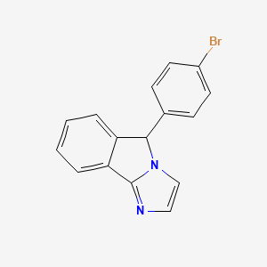 molecular formula C16H11BrN2 B8775175 5-(4-Bromophenyl)-5H-imidazo[2,1-A]isoindole 