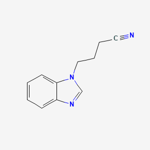 molecular formula C11H11N3 B8775226 1h-Benzimidazole-1-butanenitrile CAS No. 58553-97-2