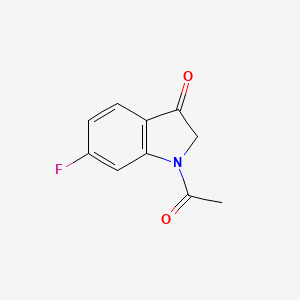molecular formula C10H8FNO2 B8775266 3H-Indol-3-one, 1-acetyl-6-fluoro-1,2-dihydro- 