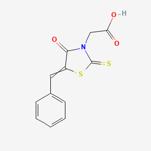 (5-Benzylidene-4-oxo-2-sulfanylidene-1,3-thiazolidin-3-yl)acetic acid