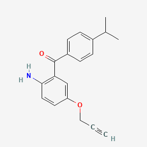 (2-Amino-5-(prop-2-yn-1-yloxy)phenyl)(4-isopropylphenyl)methanone