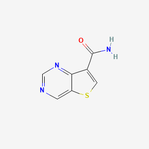 molecular formula C7H5N3OS B8775307 Thieno[3,2-d]pyrimidine-7-carboxamide 