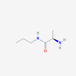 molecular formula C6H14N2O B8775335 (2R)-2-amino-N-propylpropanamide 