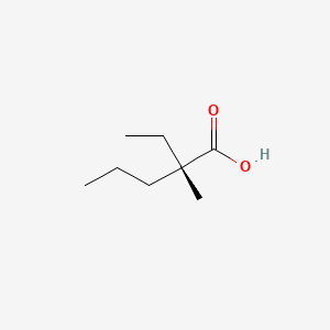 molecular formula C8H16O2 B8775407 2-Ethyl-2-methylpentanoic acid, (-)- CAS No. 159225-52-2