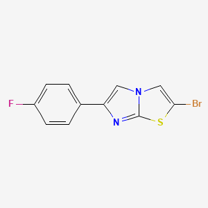 molecular formula C11H6BrFN2S B8775445 2-Bromo-6-(4-fluoro-phenyl)-imidazo[2,1-b]thiazole CAS No. 944581-10-6
