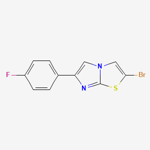 B8775445 2-Bromo-6-(4-fluoro-phenyl)-imidazo[2,1-b]thiazole CAS No. 944581-10-6