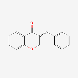 molecular formula C16H12O2 B8775485 3-Benzylidene-4-chromanone 