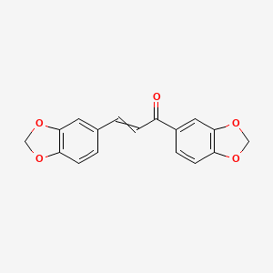 molecular formula C17H12O5 B8775549 1,3-Bis(1,3-benzodioxol-5-yl)prop-2-en-1-one 