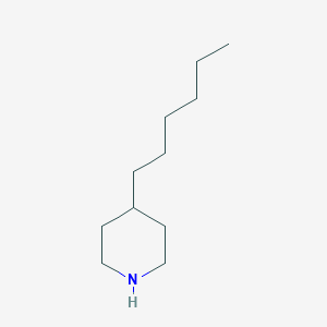 molecular formula C11H23N B8775557 4-Hexylpiperidine CAS No. 61515-82-0