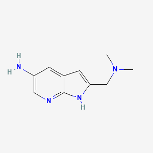 1H-Pyrrolo[2,3-b]pyridine-2-methanamine, 5-amino-N,N-dimethyl-