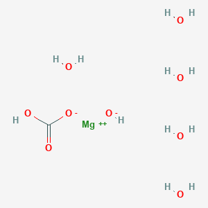 molecular formula CH12MgO9 B8775667 Magnesium carbonate, basic, pentahydrate 