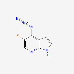 molecular formula C7H4BrN5 B8775694 4-Azido-5-bromo-1H-pyrrolo[2,3-b]pyridine CAS No. 1092580-02-3