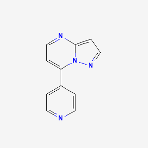 molecular formula C11H8N4 B8775709 7-(Pyridin-4-yl)pyrazolo[1,5-a]pyrimidine 