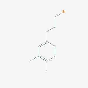molecular formula C11H15Br B8775733 1-(3-Bromopropyl)-3,4-dimethylbenzene CAS No. 26801-19-4