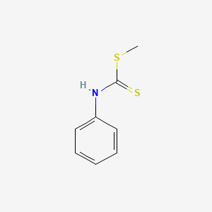 molecular formula C8H9NS2 B8775756 Methyl phenyldithiocarbamate CAS No. 701-73-5