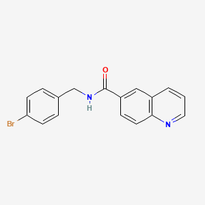 Quinoline-6-carboxylic acid 4-bromobenzylamide