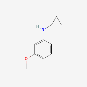 molecular formula C10H13NO B8775937 N-cyclopropyl-3-methoxyaniline CAS No. 348579-14-6
