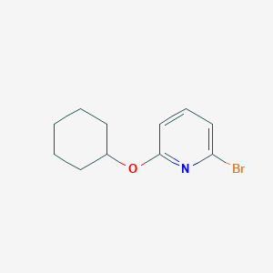 molecular formula C11H14BrNO B8776012 2-Bromo-6-(cyclohexyloxy)pyridine 