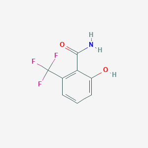molecular formula C8H6F3NO2 B8776048 2-Hydroxy-6-(trifluoromethyl)benzamide 