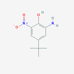 molecular formula C10H14N2O3 B8776081 2-Amino-4-tert-butyl-6-nitrophenol 