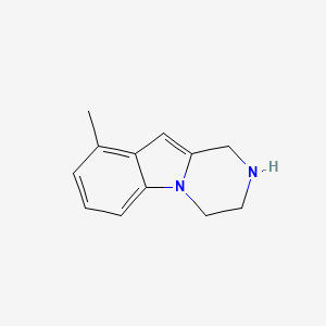 molecular formula C12H14N2 B8776088 9-Methyl-1,2,3,4-tetrahydropyrazino[1,2-a]indole 