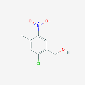 molecular formula C8H8ClNO3 B8776095 (2-Chloro-4-methyl-5-nitrophenyl)methanol 