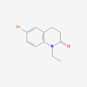 molecular formula C11H12BrNO B8776119 6-Bromo-1-ethyl-3,4-dihydroquinolin-2(1H)-one 
