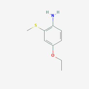 molecular formula C9H13NOS B8776120 4-Ethoxy-2-(methylsulfanyl)aniline CAS No. 647843-13-8
