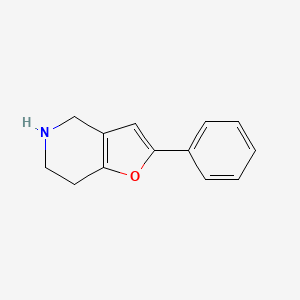 molecular formula C13H13NO B8776148 2-Phenyl-4,5,6,7-tetrahydrofuro[3,2-c]pyridine 